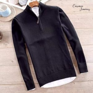 Chompa Cuello alto con cierre