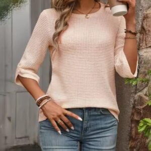 polo wafer manga 3/4 redondo